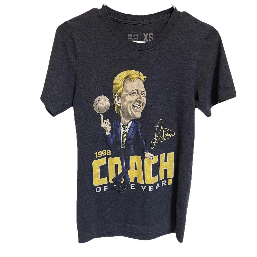 Vintage Pacers' Larry Bird  Coach Of‎ The Year 1998 Tee Shirt Size XS